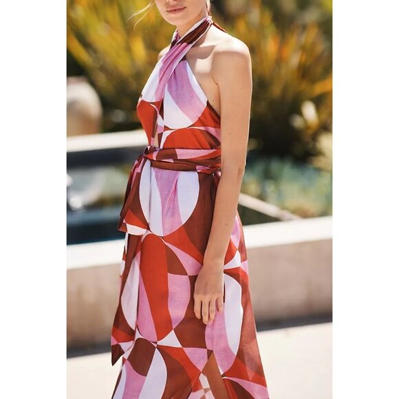 Anthropologie NWT Jets Lalita Wrap-Front Cover-Up Dress size 6/Small - Picture 9 of 10